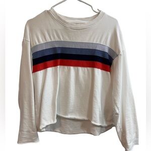Sundry Raw Edge Cropped Sweatshirt Size 1 (Small)